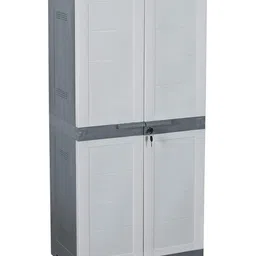 Cello Novelty Big Plastic Shoe Rack With Lock Grey & White-image-22