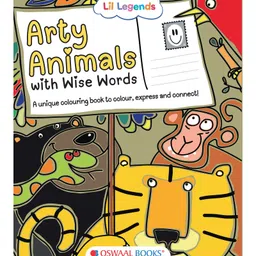 oswaal books Lil Legends: Arty Animals with wise words - English-picture-13