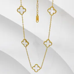 DIVASTRI Gold-Plated Geometric Shaped Pendants With Chains-picture-34