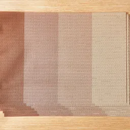 Home Centre 6Pcs Brown & Beige Textured Table Placemats image 2