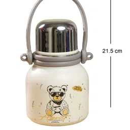 Little Surprise Box Ted Printed Insulated Stainless Steel Thermos Bottle White - 600 ml image 3