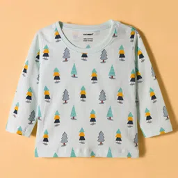 CUCUMBER Single Jersey Knit Full Sleeves Romper With Animal Embroidery - Navy Blue image 4