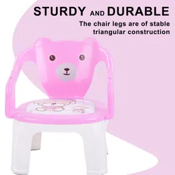 Baybee Dinning Baby Chair with Cushion Seat - Pink image 5