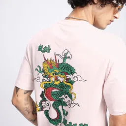 glitchez Urban Dope Printed Relaxed Fit T-shirt-image-6