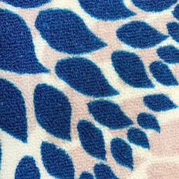 Athom Trendz White & Blue Printed Premium Anti-slip Doormat image 4