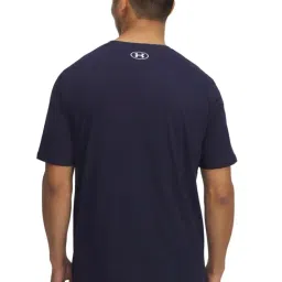 Under Armour Navy Regular Fit Printed Sports T-Shirt image 2