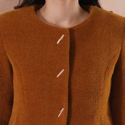 Globus Brown Regular Fit Overcoat image 5