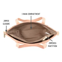 Baggit Pink Printed Medium Handbag image 5