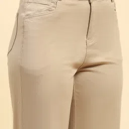 Global Republic Brown Solid Trousers image 5