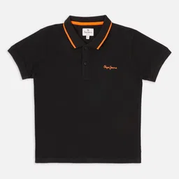 Pepe Jeans Boys Solid Polo Collar Cotton T-shirt-image-27
