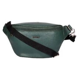 SASSORA Lyla Green Textured Medium Waist Bag-picture-45