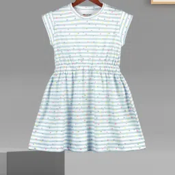 HELLCAT Girls Yellow & White Printed Dresses image 5