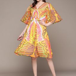 Label Ritu Kumar Tribal Printed Empire Dress-picture-2