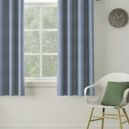 DDECOR Live Beautiful Blue Polyester 5 ft Window Curtain-picture-21