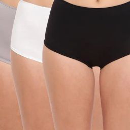 BASIICS by La Intimo Multicolor Boyshorts Panty (Pack Of 3)-picture-37