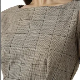 Van Heusen Grey Chequered Dress image 5