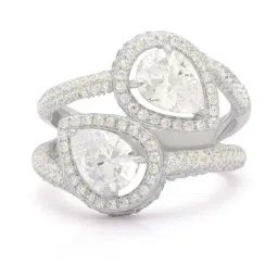 Anayra 92.5 Sterling Silver Sparkling Ring for Women-picture-30