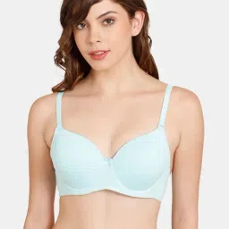 Rosaline by Zivame Blue Under-Wired T-Shirt Bra-picture-29