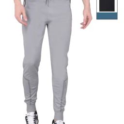 Force NXT Grey & Black Cotton Regular Fit Joggers - Pack Of 2-picture-40