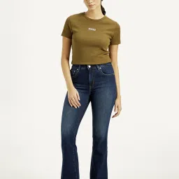 Levi's 726 Navy Flare Fit Jeans image 5