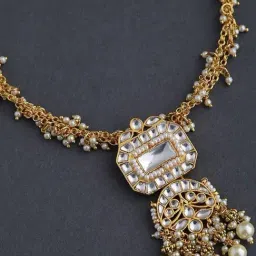 Jaypore Gold Hook Necklace image 2