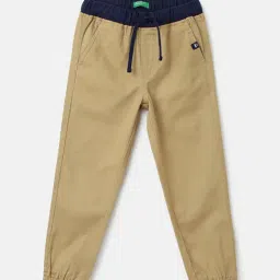 United Colors of Benetton Kids Beige Solid Trousers-picture-25