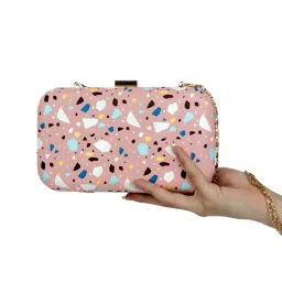 Modern Myth Pink Printed Clutch image 5