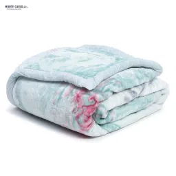 Monte Carlo Blue Polyester 600 GSM Double Bed Winter Blanket image 5