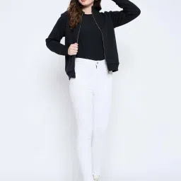 MADAME Black Plain Sweatshirt image 5