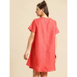 Qurvii Pink Casual Dress image 2