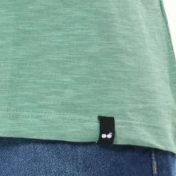 Bewakoof Green Printed Cotton T-shirt image 5