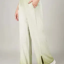 Ajile by Pantaloons Green Cotton Trousers image 3