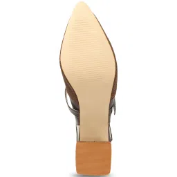 Iconics Women's Brown Sling Back Sandals image 5