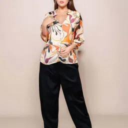 Zink London Beige Printed Top image 5
