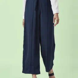 Annabelle by Pantaloons Navy High Rise Trousers-image-30