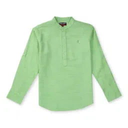 Gini & Jony Kids Green Textured Full Sleeves T-Shirt-picture-18