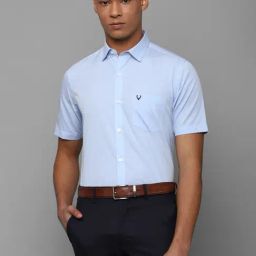 Allen Solly Blue Cotton Slim Fit Shirt-picture-20
