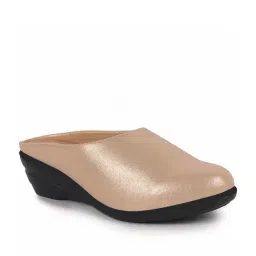 Fausto Women's Rose Gold Mule Shoes-image-10