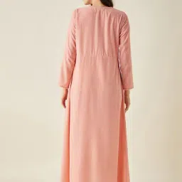 The Kaftan Company Peach Night Dress image 2