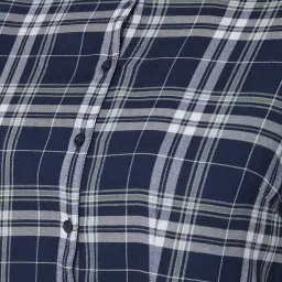 Crimsoune Club Navy Check Shirt image 5