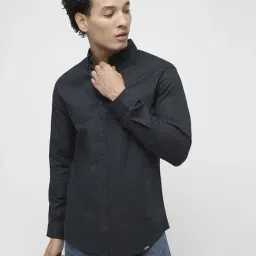 Produkt By Jack & Jones Navy Cotton Slim Fit Shirt-image-70