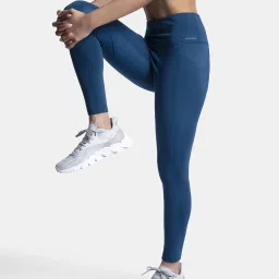 Jockey MW68 Blue Solid Leggings image 5