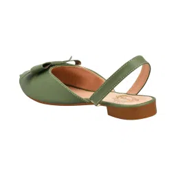 Shoetopia Kids Green Sling Back Sandals image 5