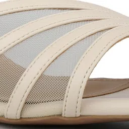 Inc.5 Women's Cream Ankle Strap Stilettos image 5