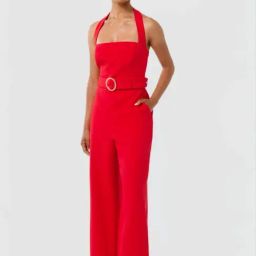Forever New Red Plain Jumpsuit-picture-48