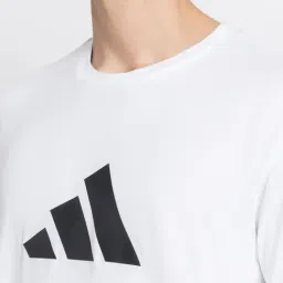 adidas White M FI 3BAR T-Shirt image 4