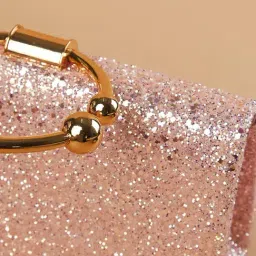 Code by Lifestyle Pink Shimmer Clutch image 4