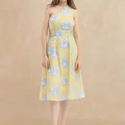 RAREISM Multi Cotton Printed Sleeveless Dress-image-59