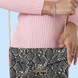 Lavie Black Large Printed Sling Handbag-picture-40