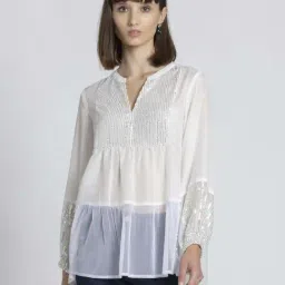 SHAYE White Embellished Tunic-picture-26